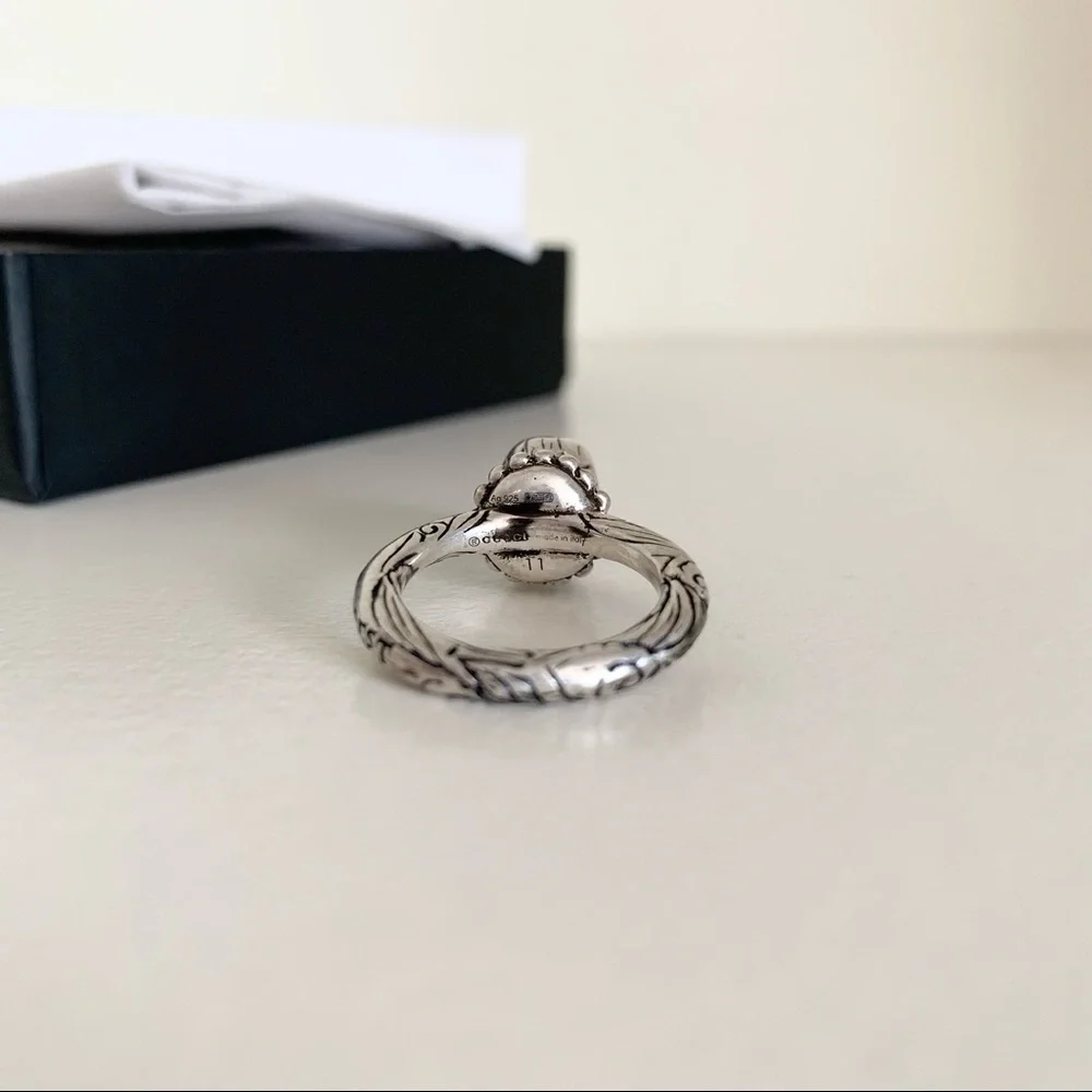 NWOT Gucci sterling silver eagle ring - Picture 8 of 16